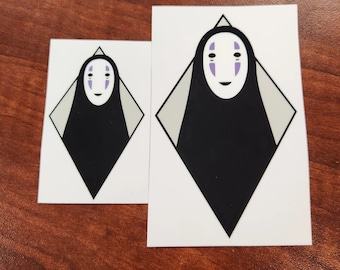 Waterproof No-Face Car Decal: Minimalist Studio Sticker