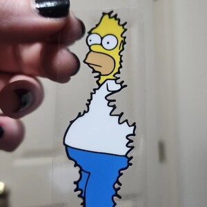 Homer bush meme sticker and carrier sheet