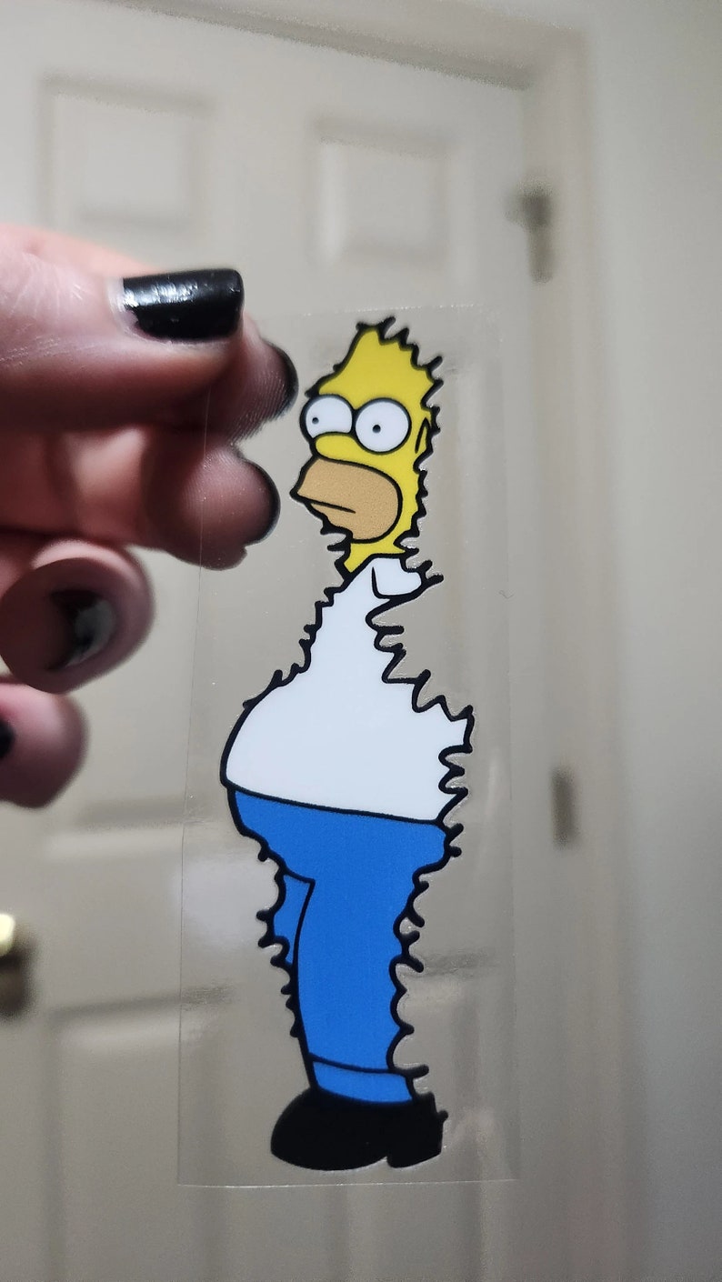 Homer bush meme sticker and carrier sheet