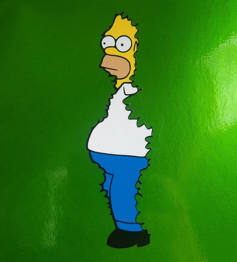 Homer in a bush meme