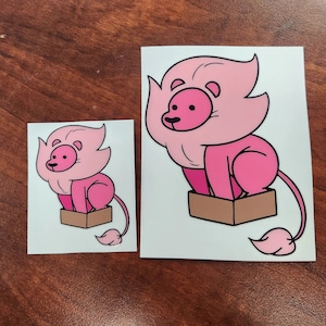 Pink Lion Waterproof Sticker | Steven Inspired Car Decal | Crystal Gems Pink Lion Stickers