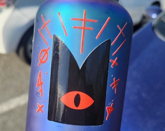 Cult Of The Lamb Fan Art Sticker: Red Crown Waterproof Decal