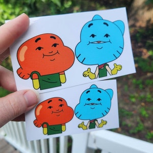 Gumball And Darwin Car Decal | Diecut Laptop Sticker | Funny Meme Window Car Truck Laptop Peeker