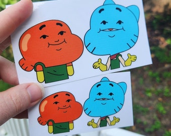 Gumball & Darwin Car Decal: Funny Meme Diecut Sticker