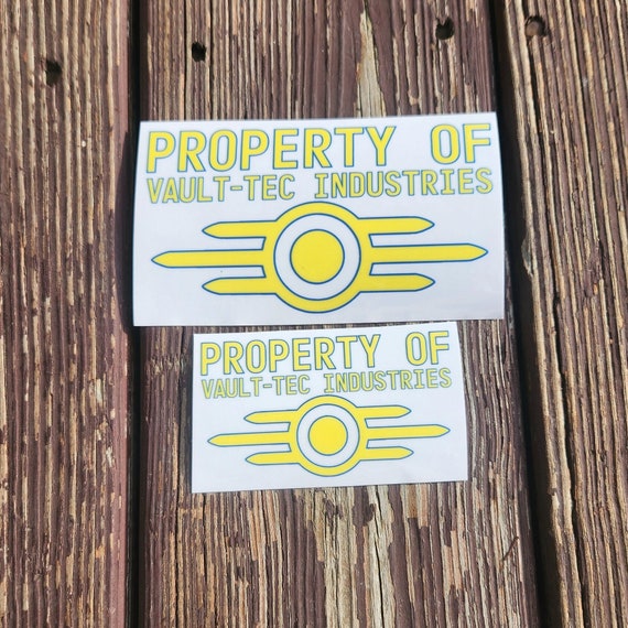 Vault-Tec Car Decal: Fallout Cosplay Vinyl Sticker