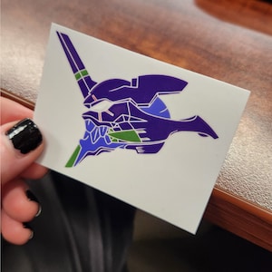 Eva Unit 01 Vinyl Decal: Waterproof Anime Car Sticker