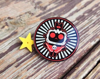 Acrylic Lambert Pin : Cult Of The Lamb Fan Art Badge