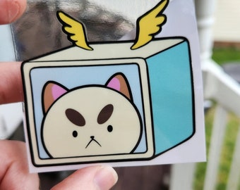 Waterproof Puppycat Tempbot Sticker: Car, Laptop, Bottle Decal