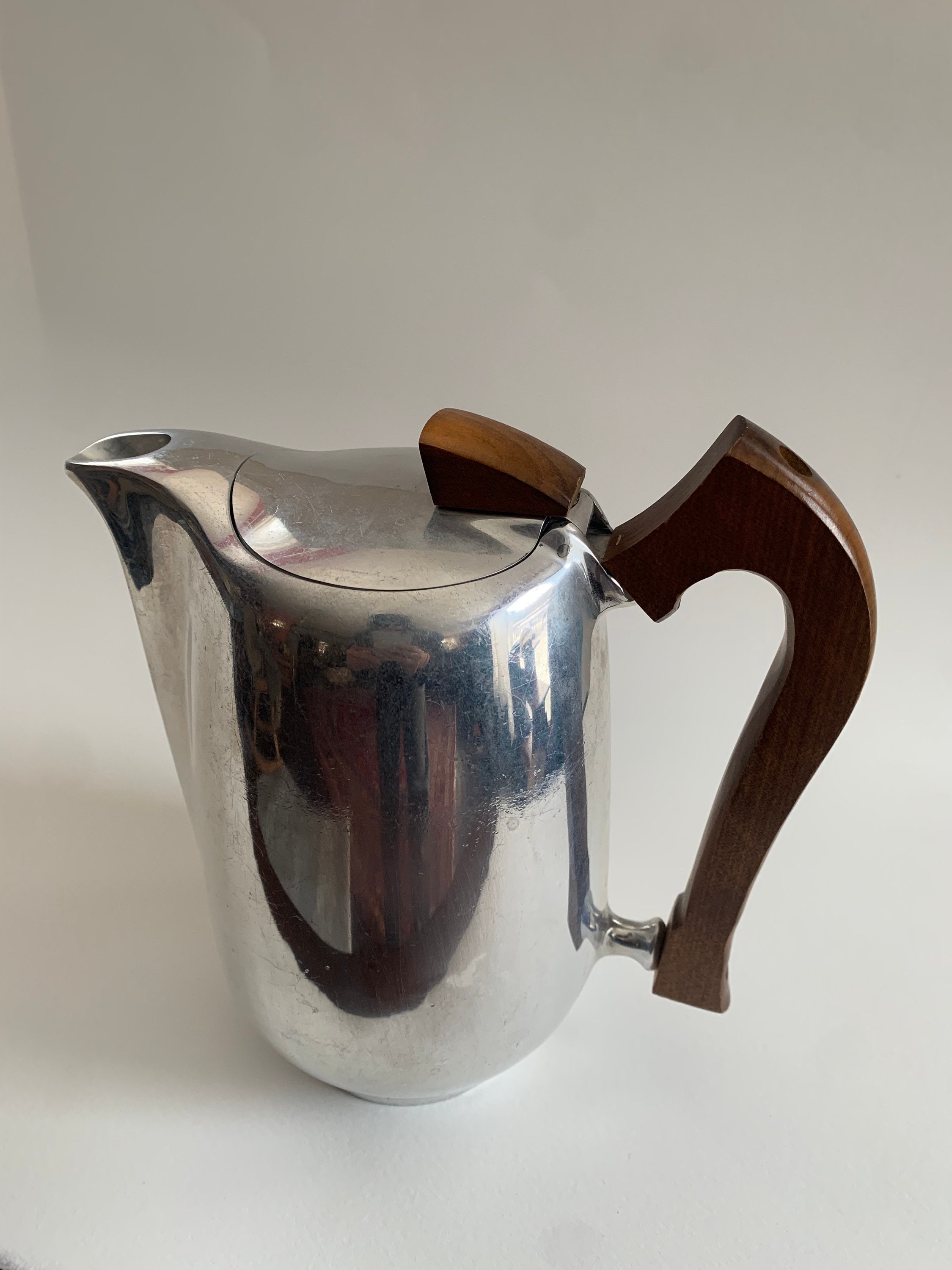 Vintage Newmaid Picquot Ware Teapot Coffee Pot Creamer Magnalium Made