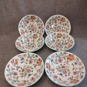 MINTON ミントン HADDON HALL ハドンホール カップ & ソーサー コーヒーカップ 食器 洋食器 ティーセット 花柄 5客 現状品 Y292-8