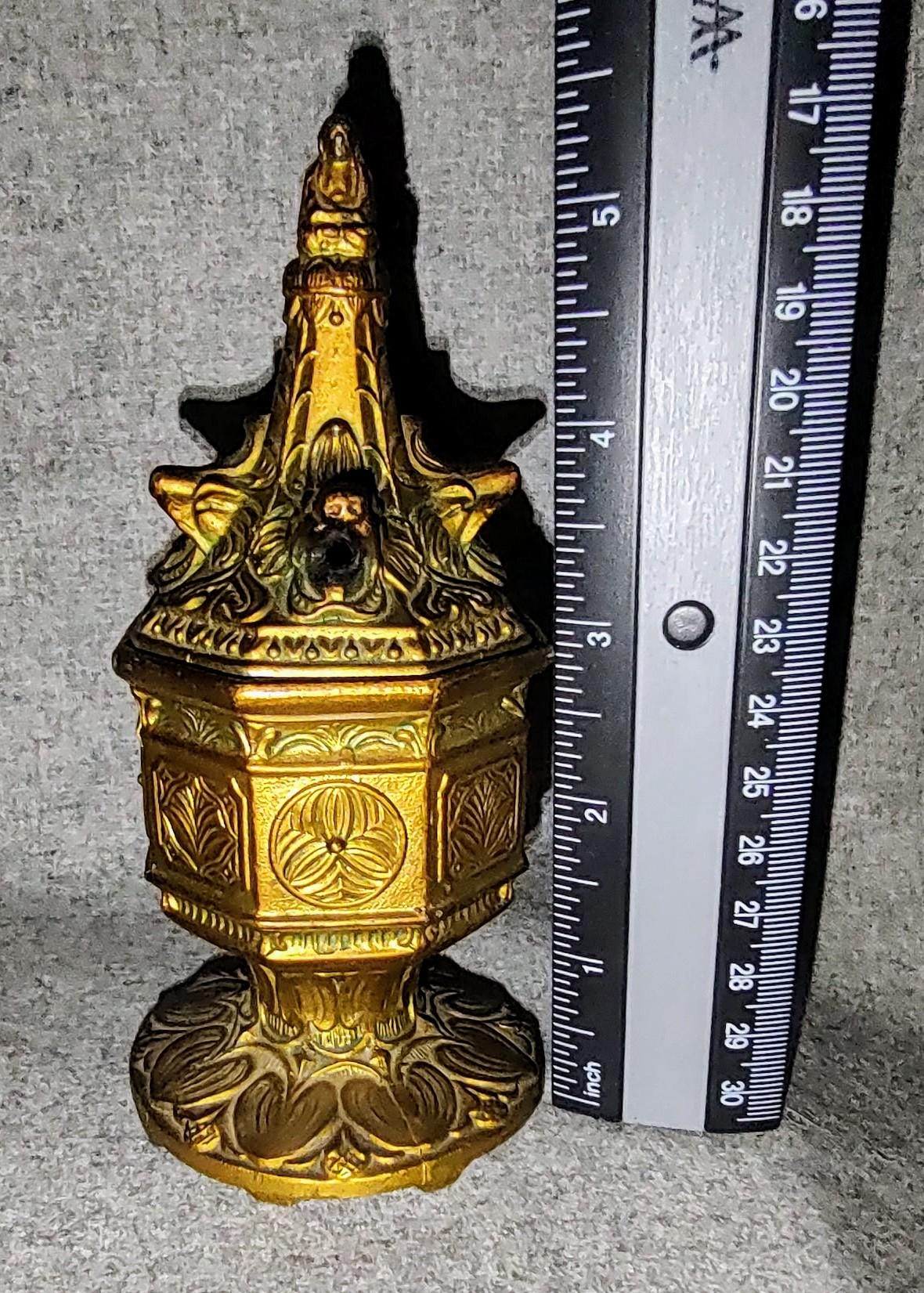 アンティーク真鍮製仏壇用獅子頭香炉 - Etsy 日本