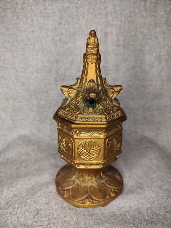 アンティーク真鍮製仏壇用獅子頭香炉 - Etsy 日本