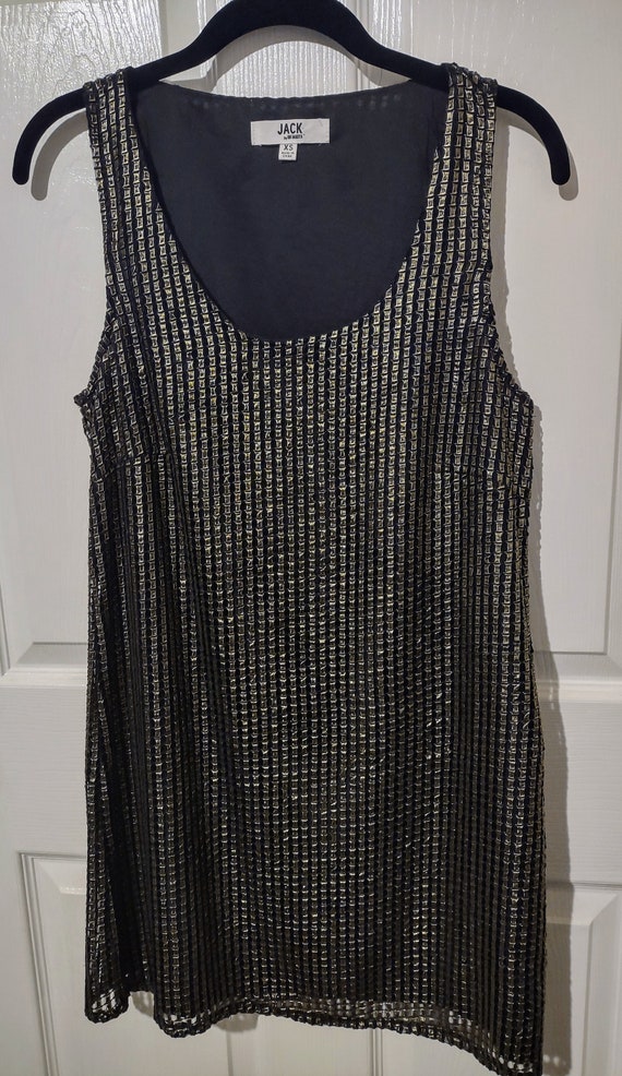 Gold metallic mesh dress from Jack by BB Dakota