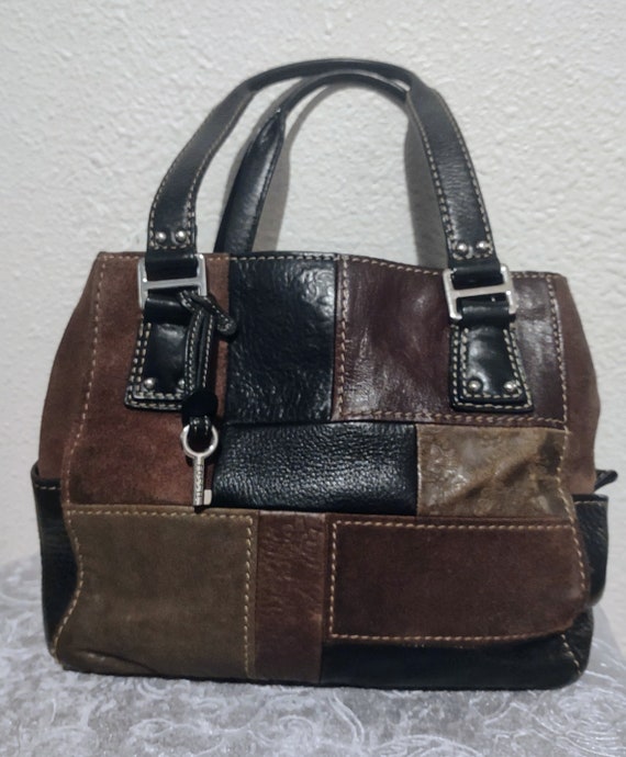 Fossil Vintage Leather Patchwork Purse