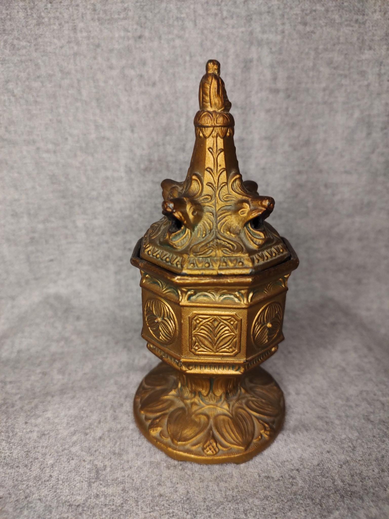 アンティーク真鍮製仏壇用獅子頭香炉 - Etsy 日本
