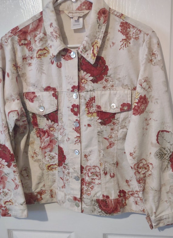 Vintage Norm Thompson floral jacket