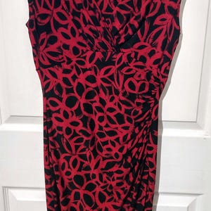 90s Lauren by Ralph Lauren faux-wrap dress