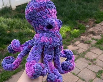 Gehäkelte Krake, Stofftier, Octopus
