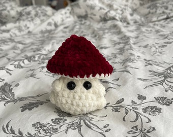 Mushroom Popit Plushie Stuffed Animal, Handmade Crochet Fidget Toy, Pop It Toy, Mushroom Plush, Stress Ball, Worry Toy, Sensory Toy