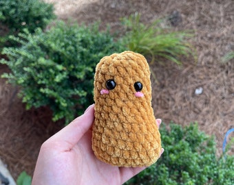 Hühnernugget Schlüsselanhänger Plüschtier Stofftier, mini Nugget