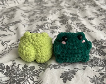 Dicker Krötenfrosch, Plüschtier, Stofftier Häkeln, Stressball, Frosch mit Dumpy, Dicker Krötenfrosch, Big Booty Frosch, Frosch Schlüsselanhänger