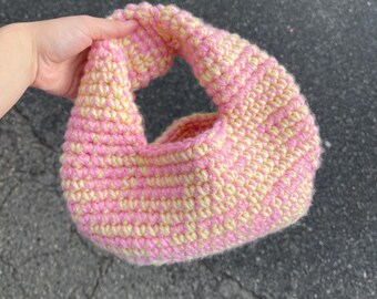 Gehäkelte Handtasche, handgemachte Tasche, Geldbörse
