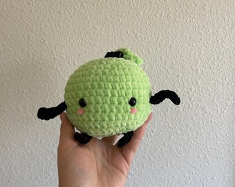 Peluche pomme junimo de la vallée Stardew au crochet, jolie peluche junimo