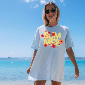 Aesthetic Summer Shirt, Comfort Colors Beach Tee, Vacation Beach Shirts, Summer Graphic Tees, Beach T-Shirt, Oversized T-Shirt, Retro Tshirt