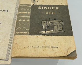 Vintage Singer Sewing Machine 680 Skill Instruction Manuals