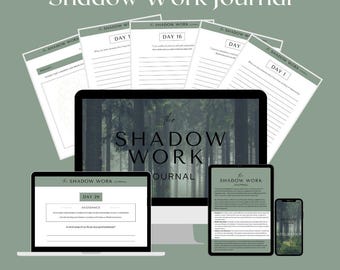 Shadow Work Journal, CANVA TEMPLATE, PDF, Support for Shadow Work & Breathwork