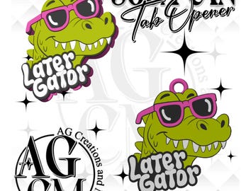 3Dlater Gator no bg Soda Tab Opener, STL, 3Mf Files, Soda can Opener