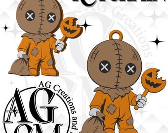 Trick or Treat Keychain, 3D Stl, 3mf file