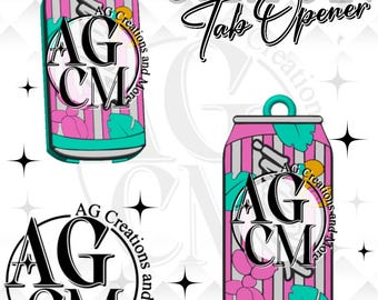 3D Trendy Soda Tab Opener, STL, 3Mf Files, Soda can Opener