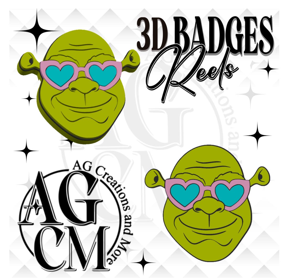 Green Monster Badge Reel, 3D Stl, 3mf File - Etsy