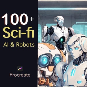 AI and Robots, procreate, procreate robots, procreate ai, procreate sketch, procreate future, procreate drawing sci-fi, procreate stamp