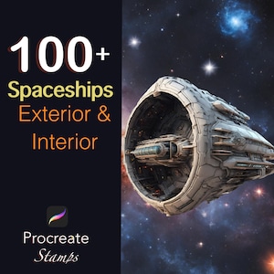 Más de 100 sellos de procreación de naves espaciales de ciencia ficción: exterior e interior
