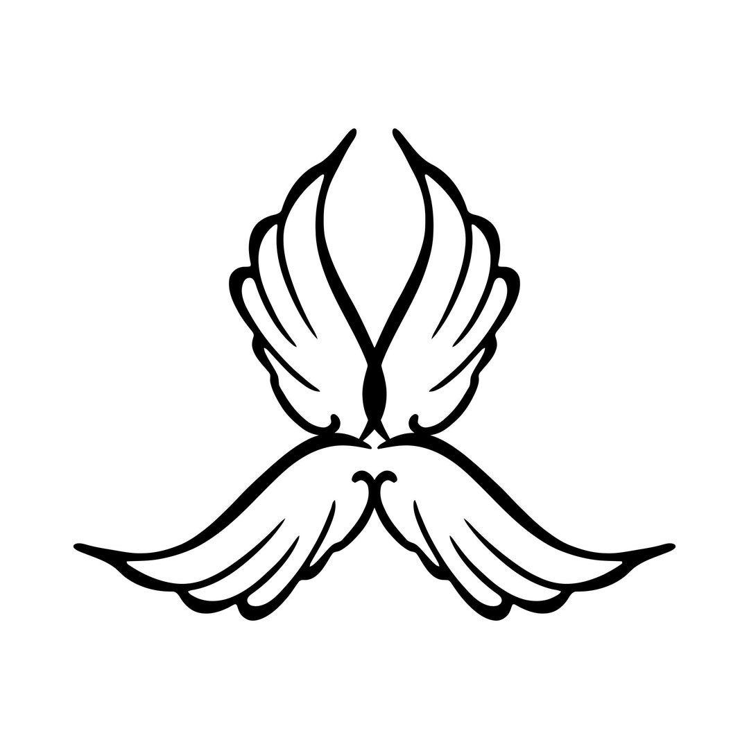 Angel Wings and Halo SVG Clip Art Cut Filesilhouette Dxf Eps Png Jpg