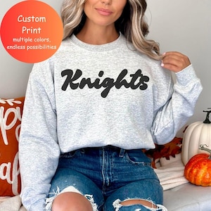 Custom team name sweatshirt, Custom team name T-Shirt, custom mascot sweatshirt, team spirit shirt
