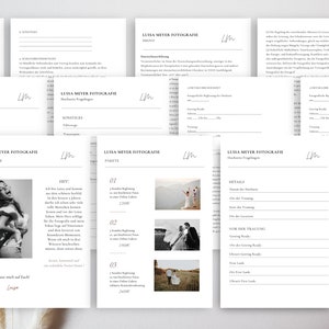 All in one Hochzeitsfotograf | Canva Vorlage | Mustervertrag Fotograf | photographer bundle | Vertrag Unternehmer | Canva Template Photo