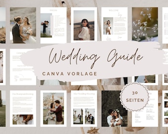 Przewodnik po fotografach ślubnych | Szablon Canva | Przewodnik po fotografii ślubnej | Cennik fotografii | Marketing fotografa ślubnego | Ulotka