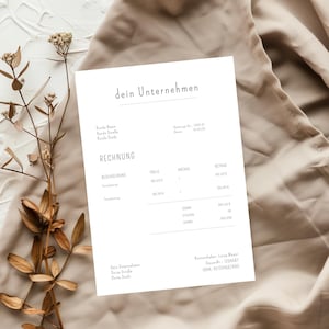 PDF invoice template for small businesses - Sample template for the self-employed & freelancers | Canva template | Create your own invoice