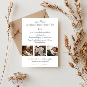 Newborn Photoshoot Flyer Template | Canva Template for Photographers | Design Your Own A6 Flyer | Template for Family Photography and Baby Photos