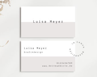 Business card template graphic design | Canva template | Business card template designer | Digital download | Canva template graphic designer