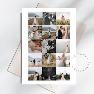 Modèle de dépliant | Modèle Canva | Exemple de modèle de photographe | Modèle de flyer Din A6 | Liste de prix | Photographe de cartes de visite boho | Modèle de bon
