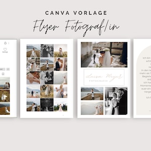 Flyer template photographer | Canva template | Sample template photographer | Flyer template | Price list | Business card photographer boho | Flyer template