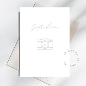 Modèle de bon Photographe Boho | Modèle Canva | Modèle de photographe | modèle de bon | liste de prix | Photographe de cartes de visite Boho