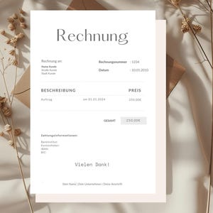 PDF invoice template for small businesses - Sample template for the self-employed & freelancers | Canva template | Create your own invoice