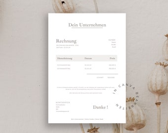 Invoice template for small businesses | Sample template for freelancers | Canva template | Create your own invoice | Sample invoice