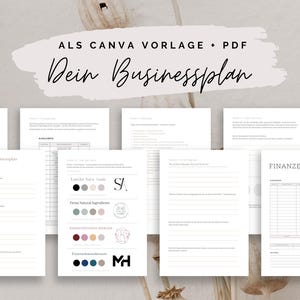 Worksheet Businessplan | Canva Vorlage | Digitaler Download | Businessplaner Selbstständigkeit  | Start up Plan | Finanzplan | Finanztracker