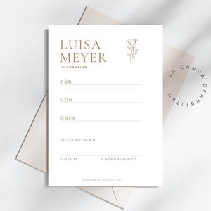 Modèle de bon de réduction Boho | Modèle Canva | Exemple de modèle de photographe | Modèle de bon | Carte de visite | Modèle Canva | Chèque cadeau